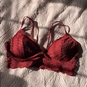 Auden Lace Red Bralette